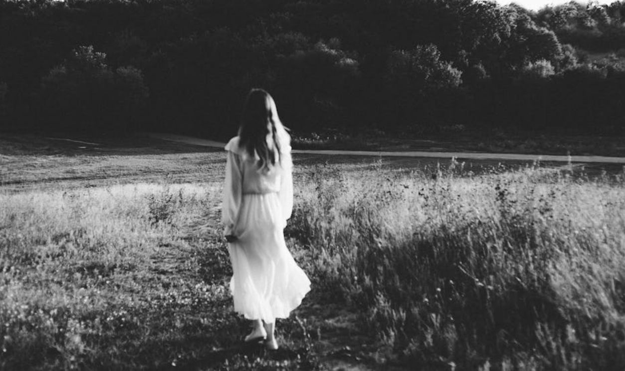 woman in the field