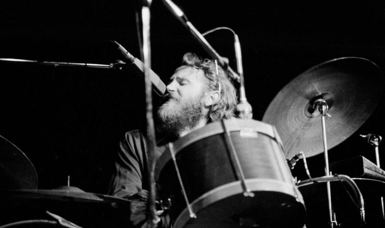 Levon Helm (1940 - 2012) of The Band performs on stage at the Royal Albert Hall, London, 3rd June 1971.