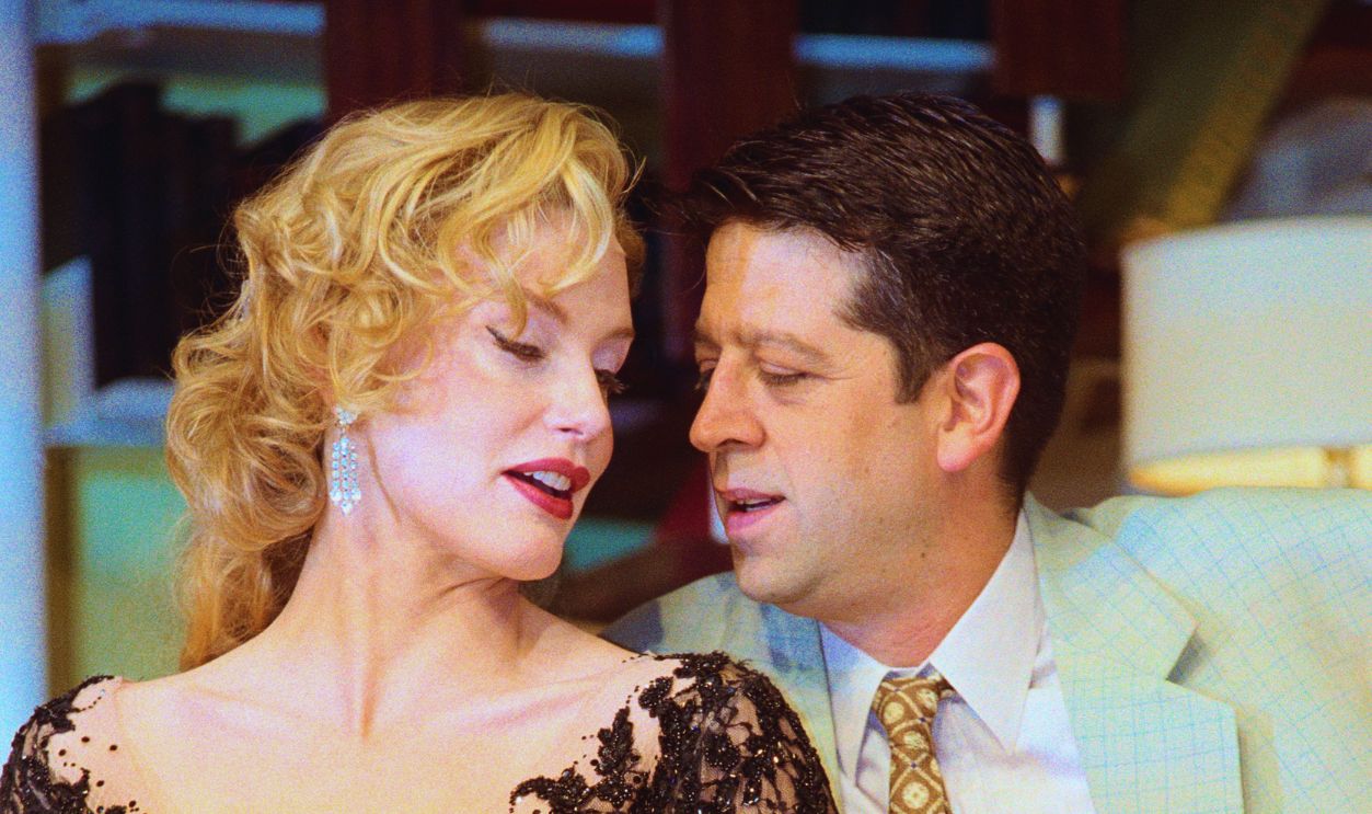 Gettyimages - 526962458, Daryl Hannah and Rolf Saxon Performing on Stage Daryl Hannah, as the character Marilyn Monroe once played, and Rolf Saxon as Richard Sherman perform in The Seven Year Itch on stage.
