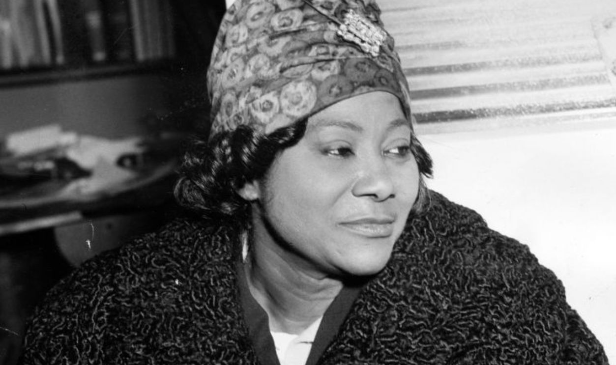 Photograph of Mahalia Jackson, Gospel singer, January 24, 1963.