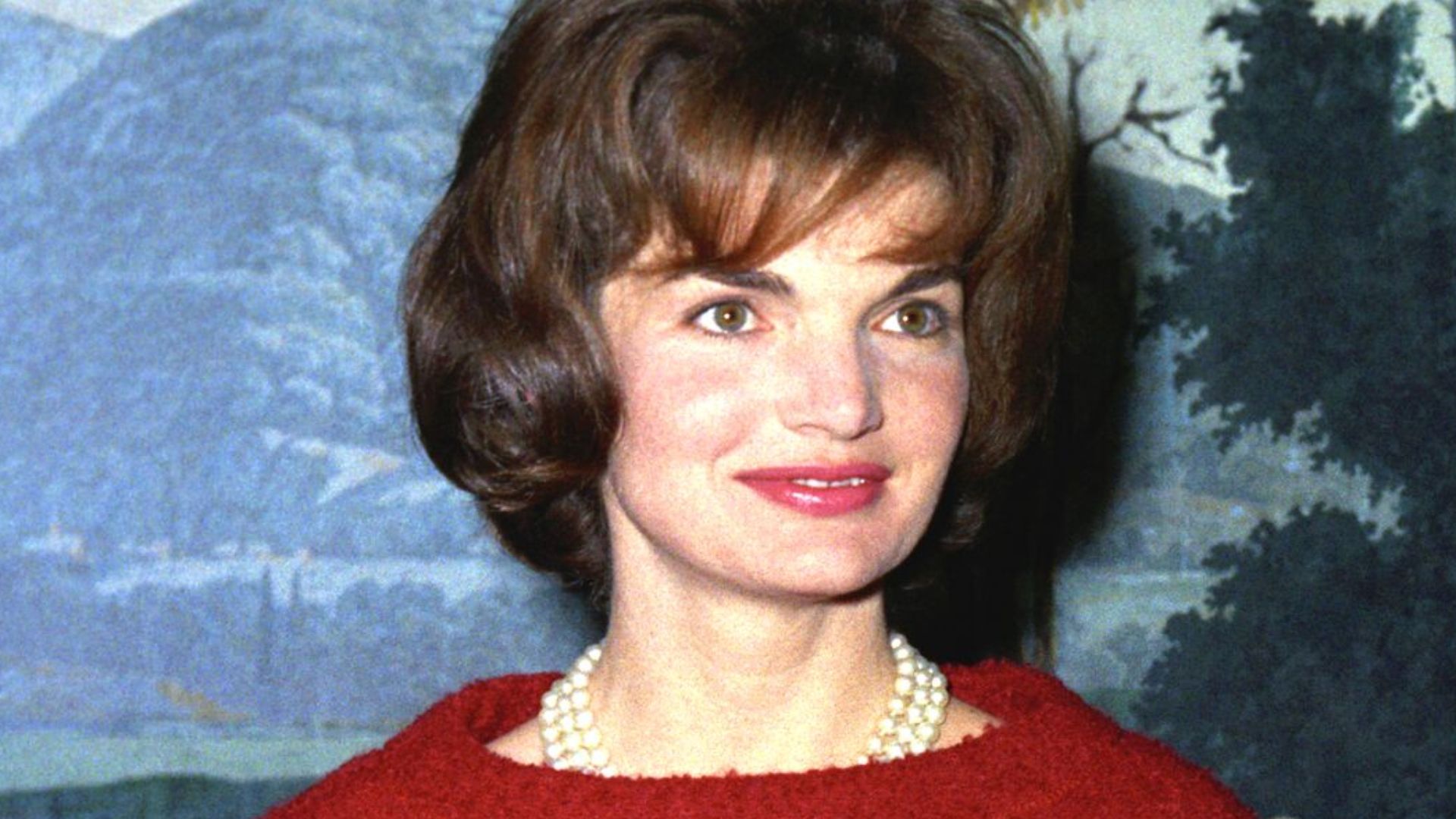 Mrs. Kennedy in the Diplomatic Reception Room, 05 December 1961
White House, Diplomatic Reception Room