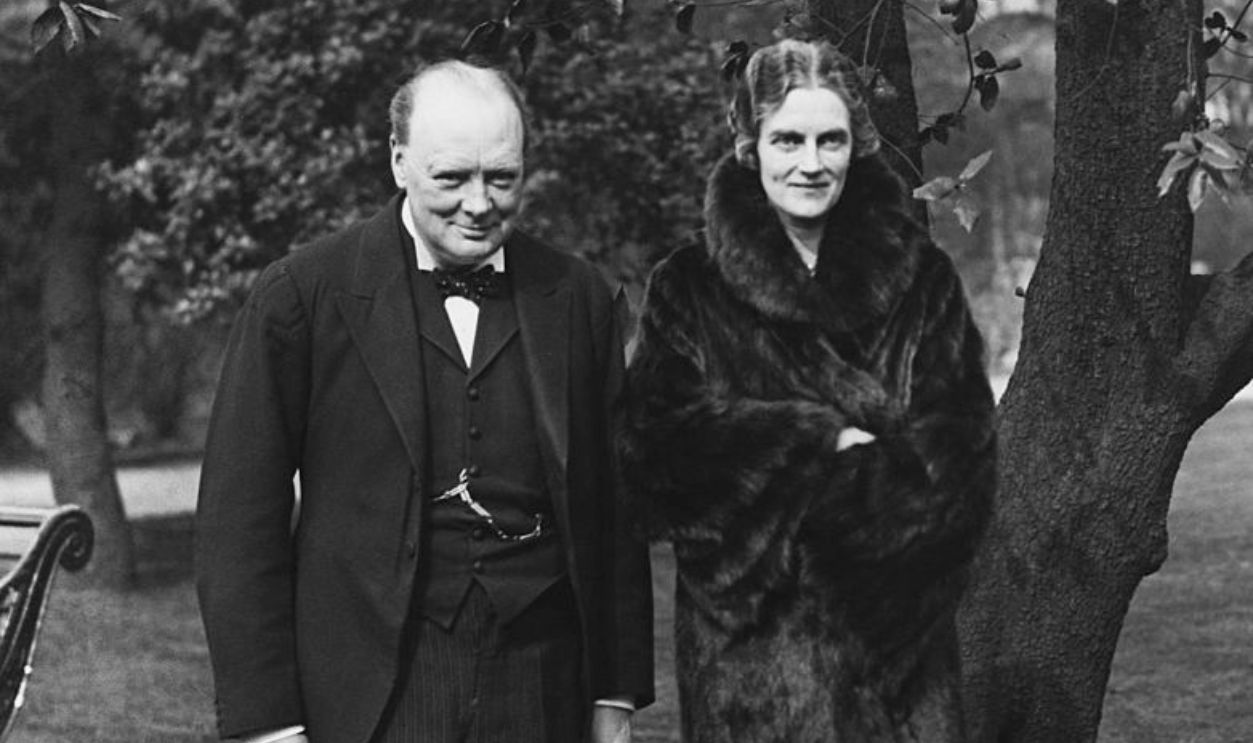 The Chancellor of the Exchequer Winston Churchill (1874-1965) with his wife Clementine, 1929.