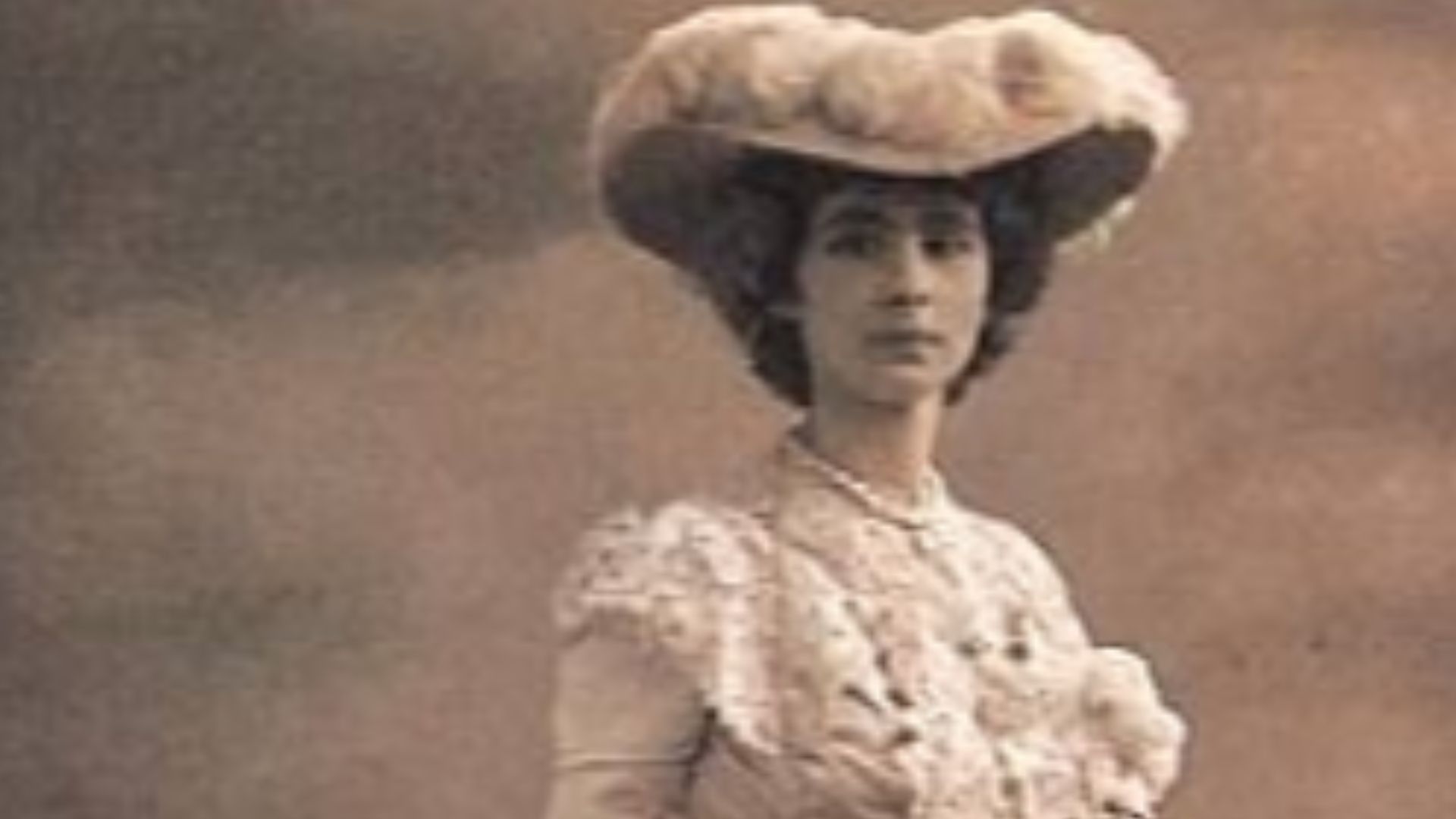 Baroness Olga de Meyer (In White with Parasol)