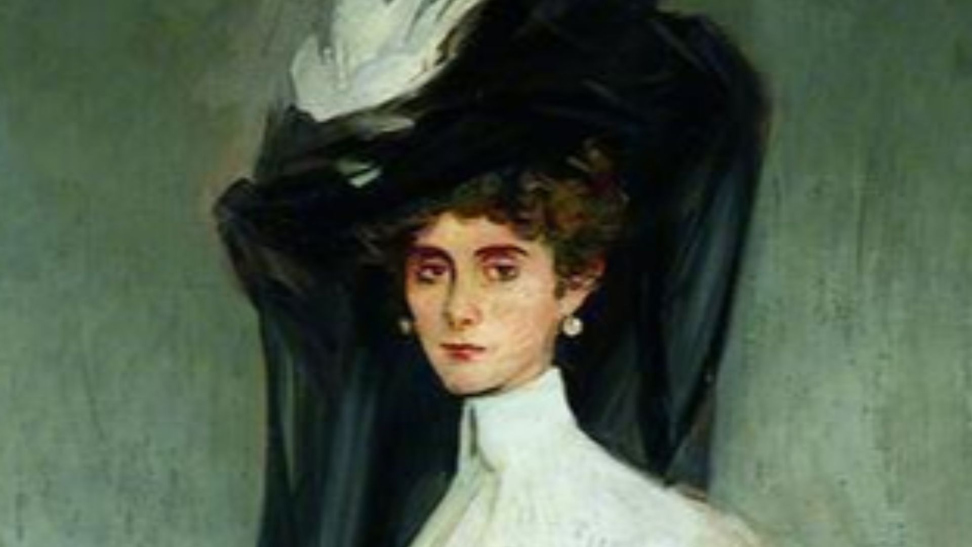 William Ranken, Portrait de la baronne de Meyer à Venise (1907), née donna Olga Carraciolo (1871-1931), in Leeds Museums and Galleries