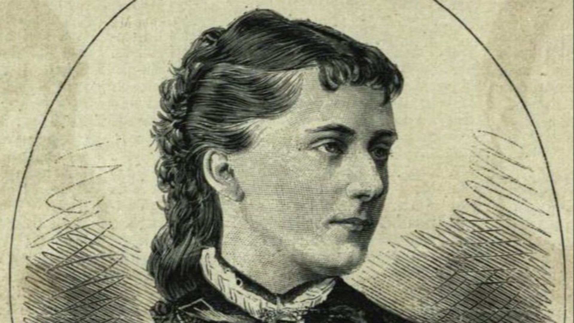 La Principessa Caterina Dolgoruka, vedova di Alessandro II (xilografia).