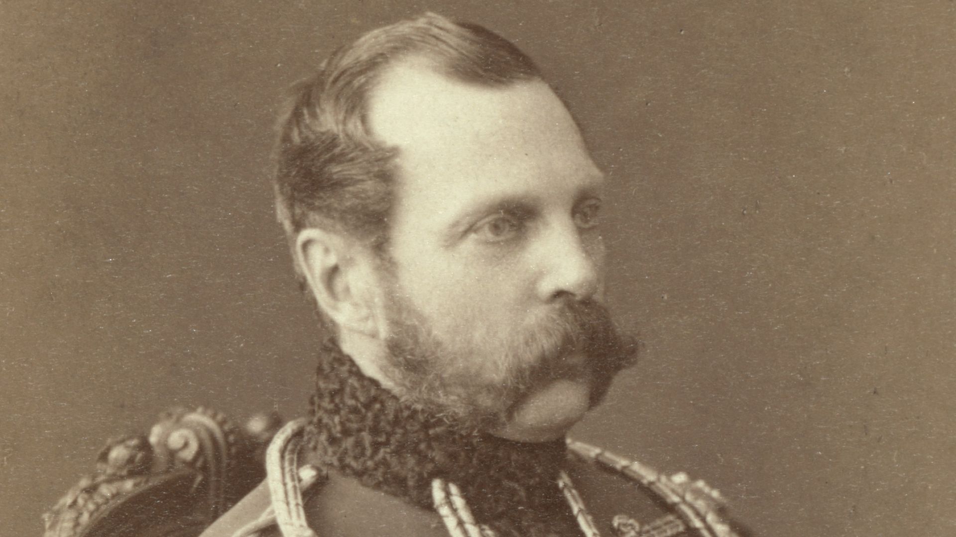 Title: Alexander II, Emperor of Russia, half-length portrait, seated, facing right
Abstract/medium: 1 photographic print on carte de visite mount.