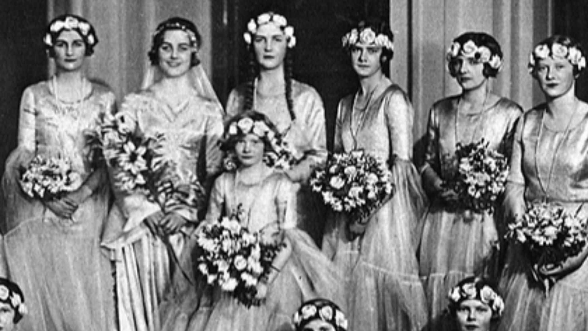 Diana Churchill bridesmaid at Diana Mitford Guinness wedding