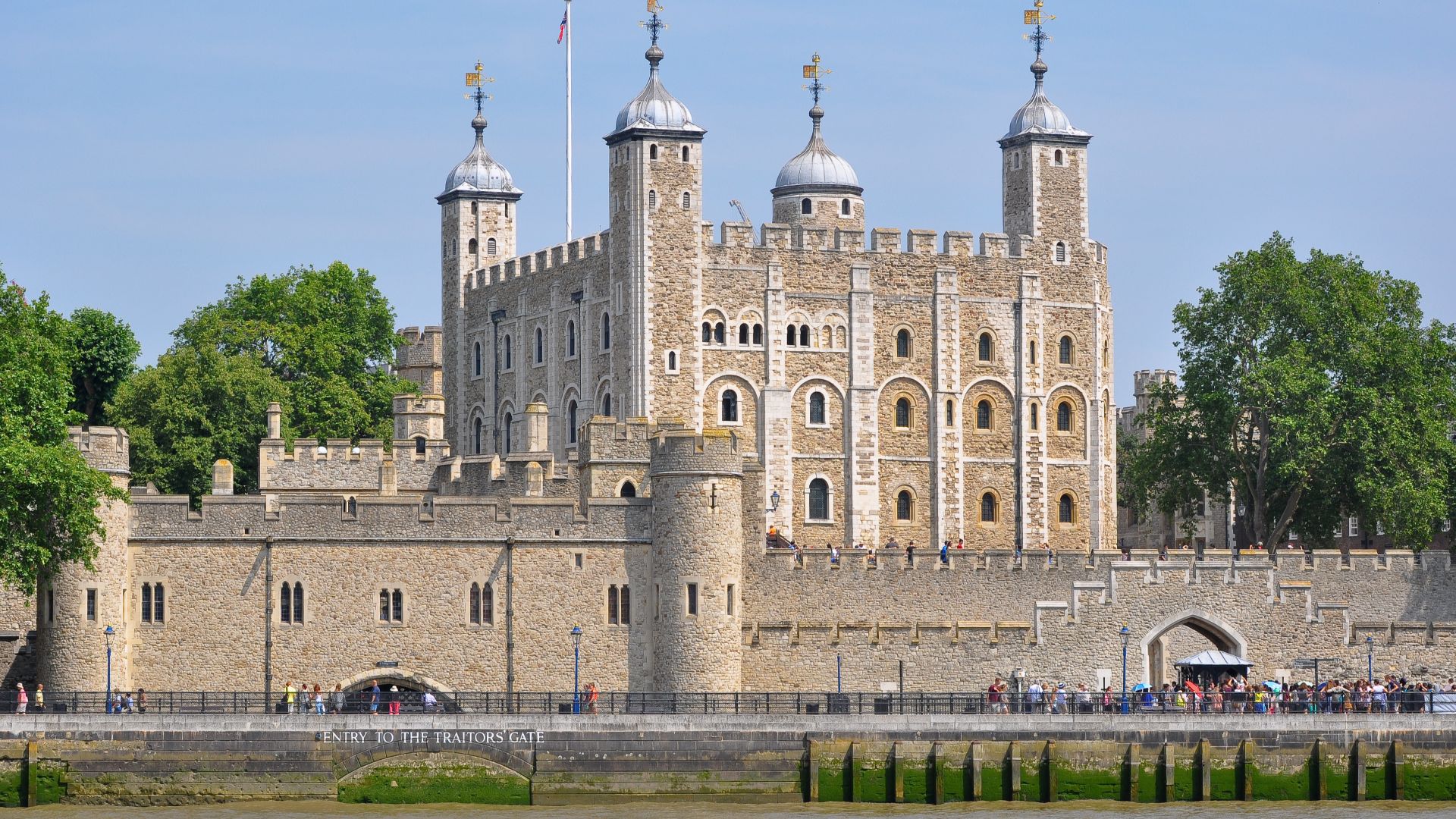 Tower of London viewed from the River Thames.