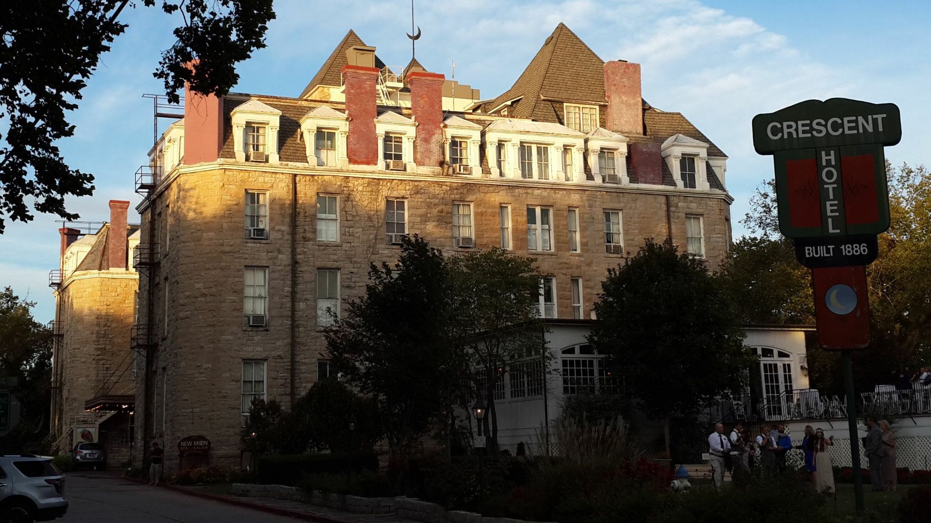 A 2014 photo of the Crescent Hotel in Eureka Springs, Arkansas
