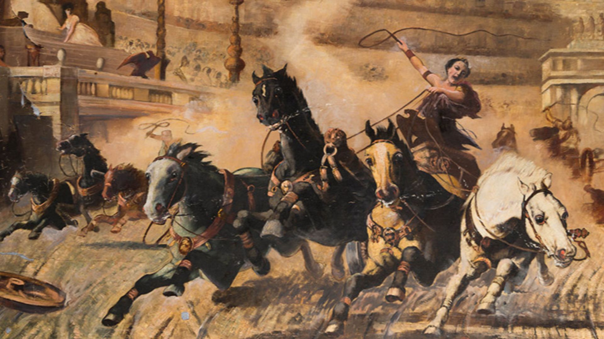 The Chariot Race, attributed to Alexander von Wagner’s, an early version