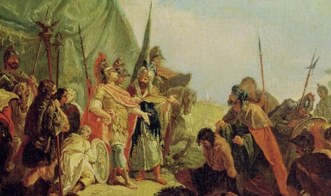 Alexander the Great (356-23 BC) and Porus
