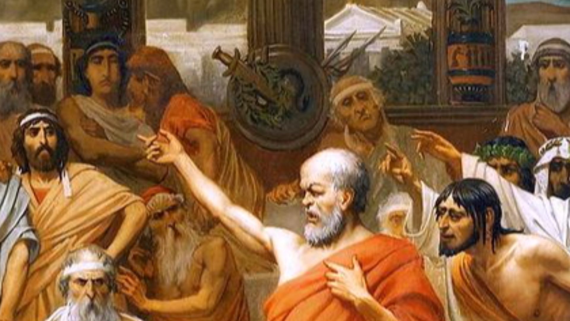 Socrates Address by Belgian artist Louis Joseph Lebrun, 1867