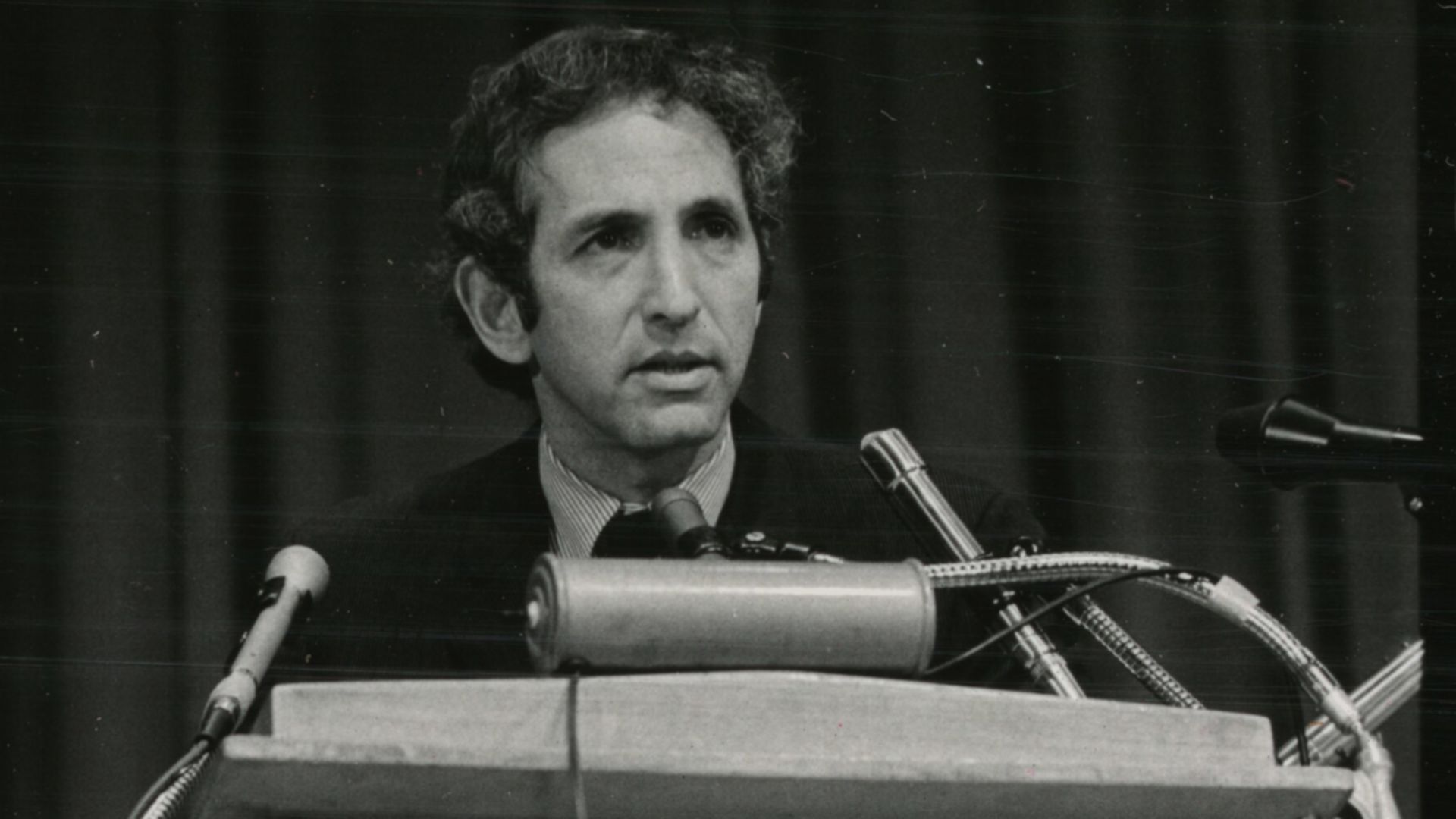 Daniel Ellsberg, speaking at a press conference, New York City