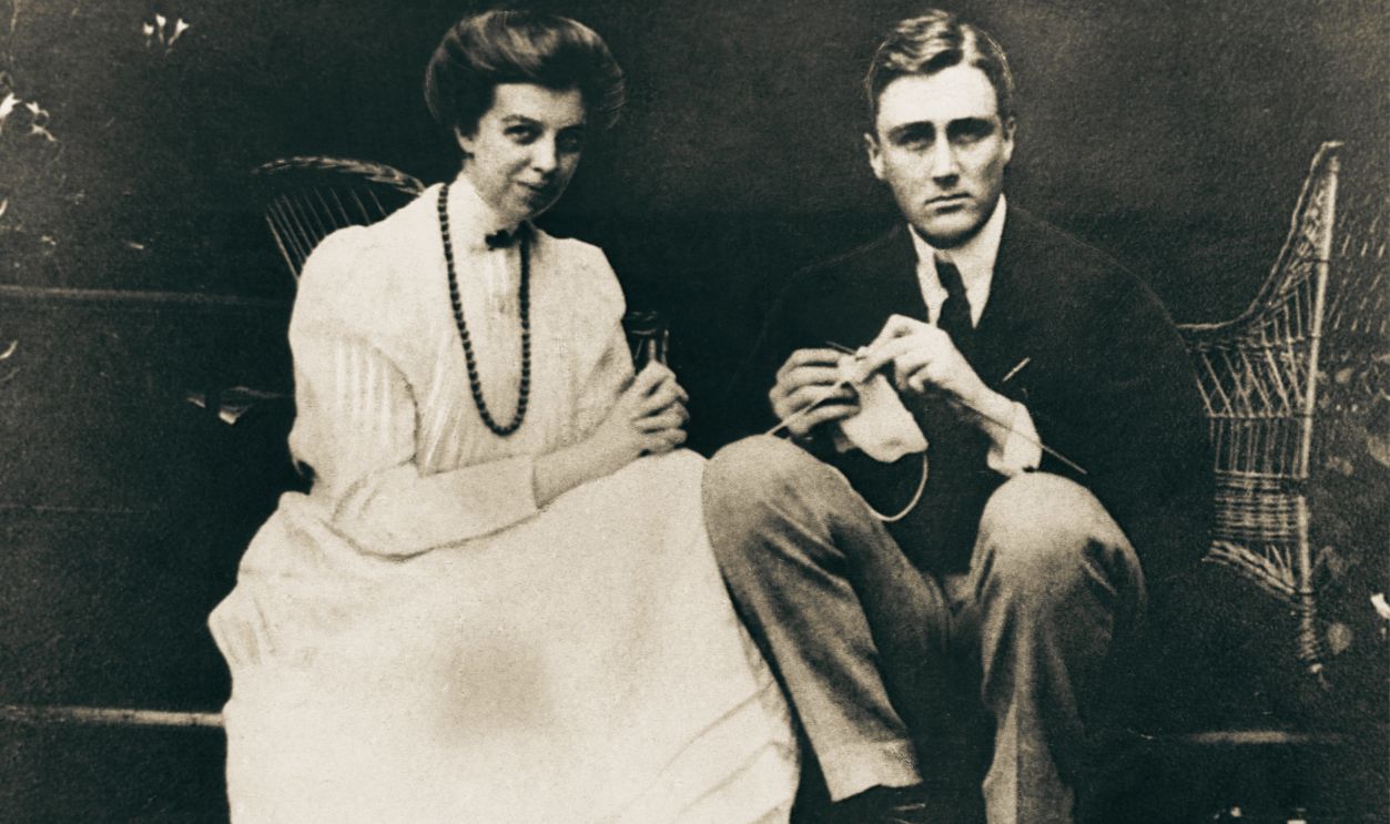 Eleanor and Franklin Roosevelt as a young couple. They were married March 17, 1905. 