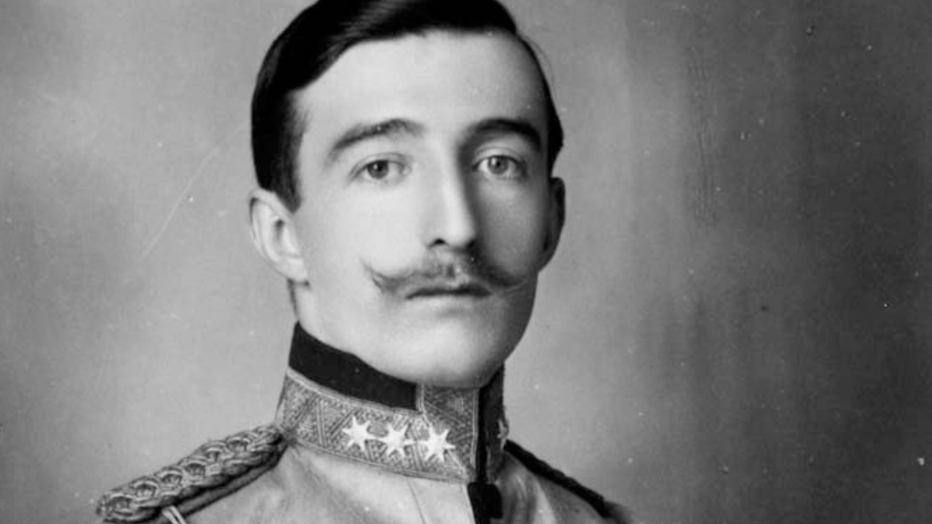 Portrait of Zog I of the Albanians