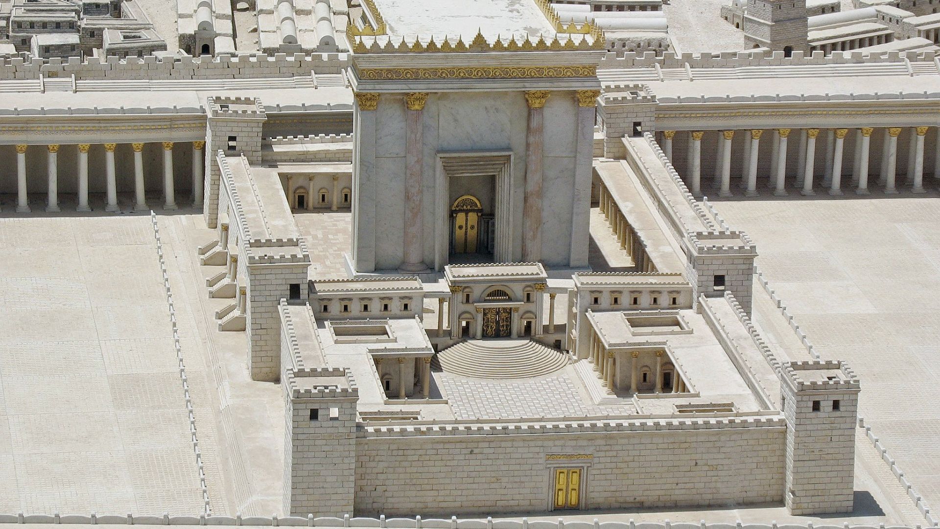 The Second Jewish Temple. Model in the Israel Museum.