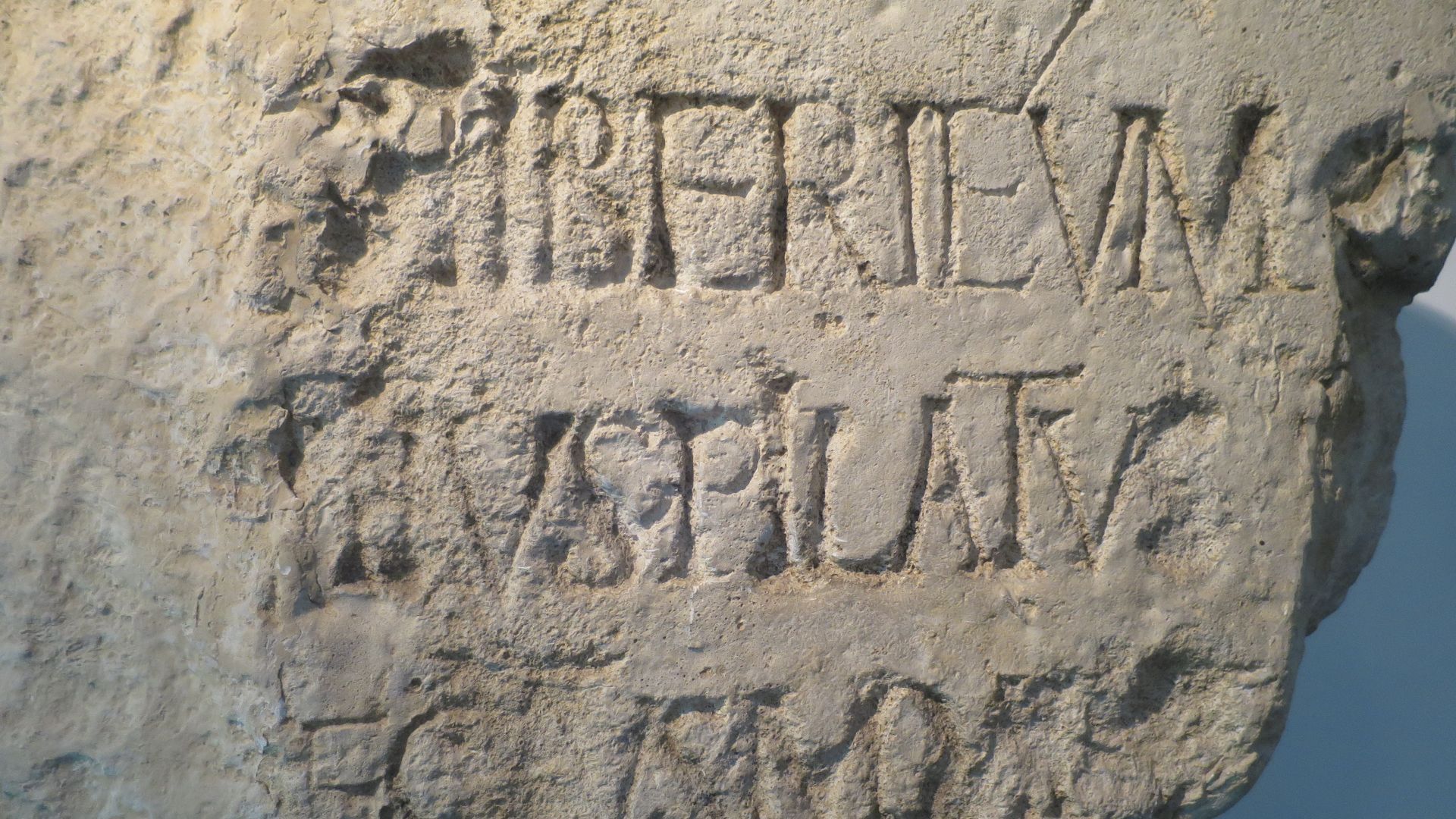 Copy of the Pilate Stone from Caesarea Maritima in the Civico museo archeologico di Milano (Detail)