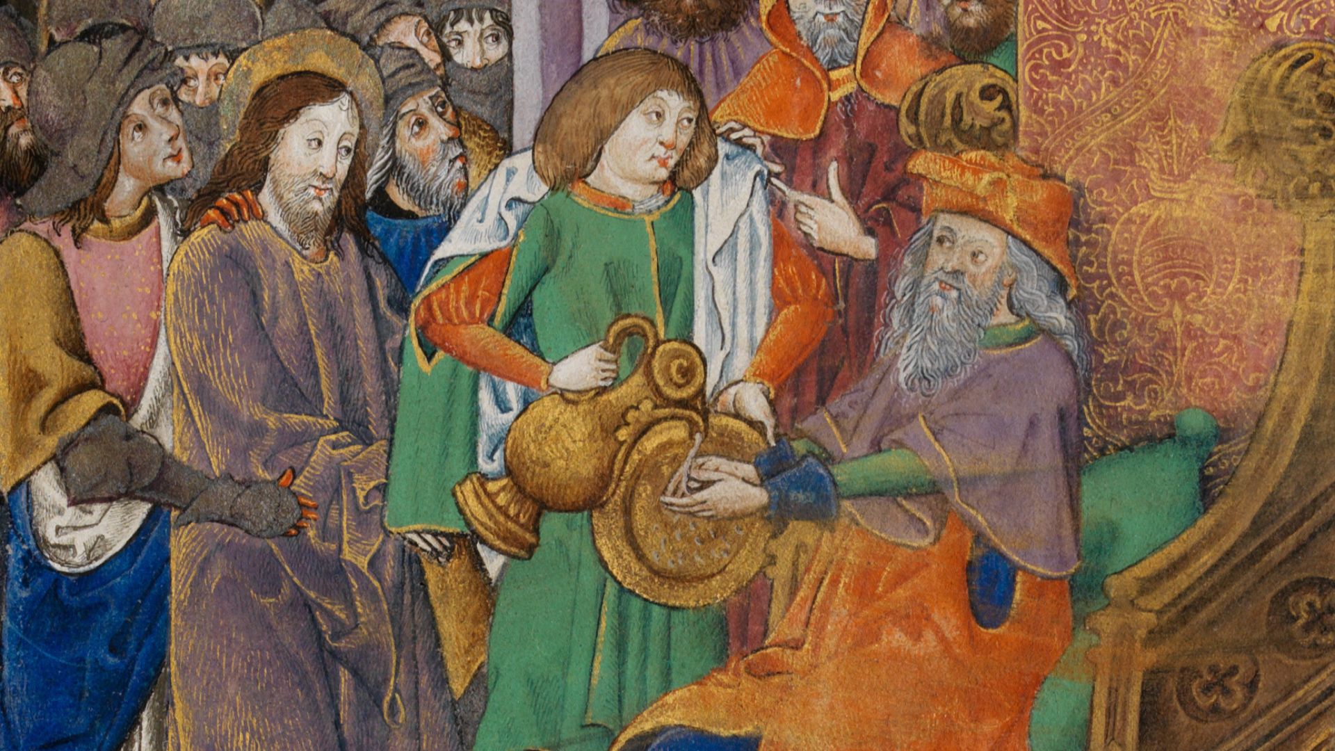 Christ before Pilate, with Pilate washing his hands