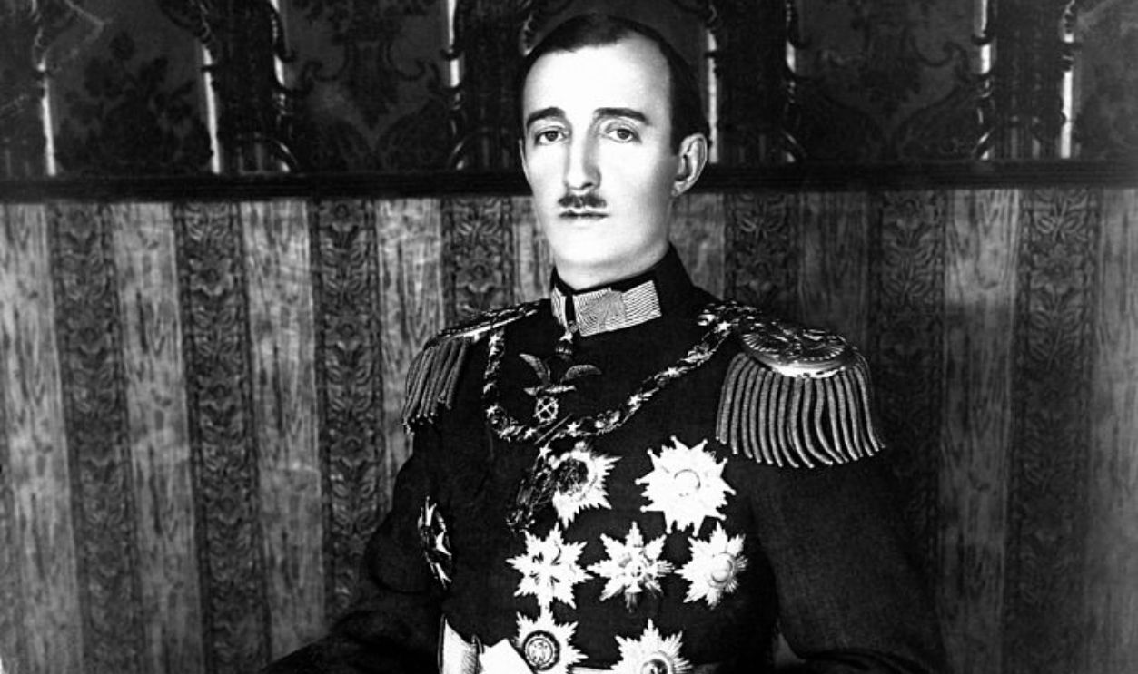 TIRANA, ALBANIA - SEPTEMBER: Portrait of Zog I, new king of Albania, in September 1928 in Tirana, Albania.