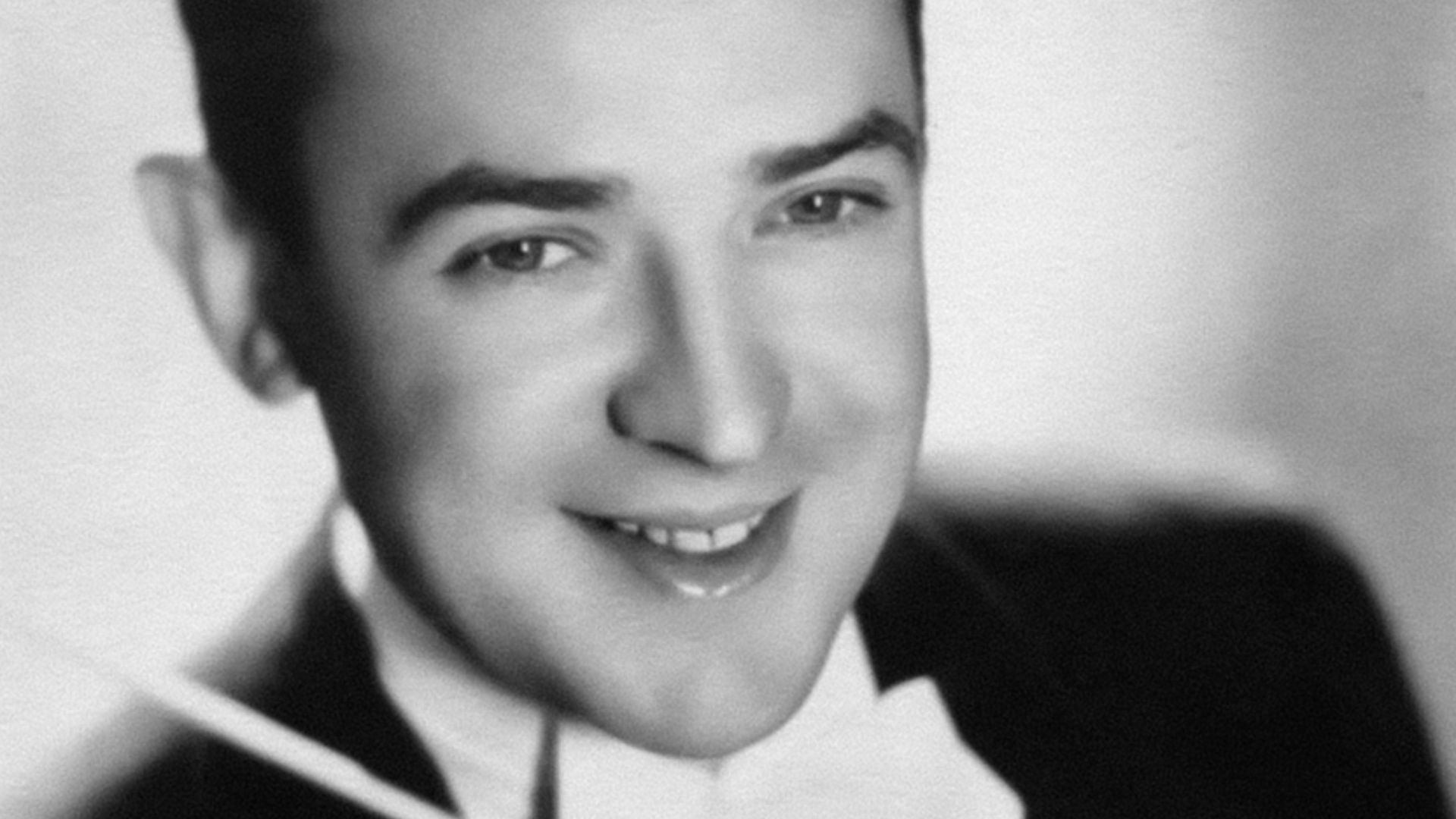Publicity photo of American jazz musician Jimmy Dorsey, promoting him as a big band leader.