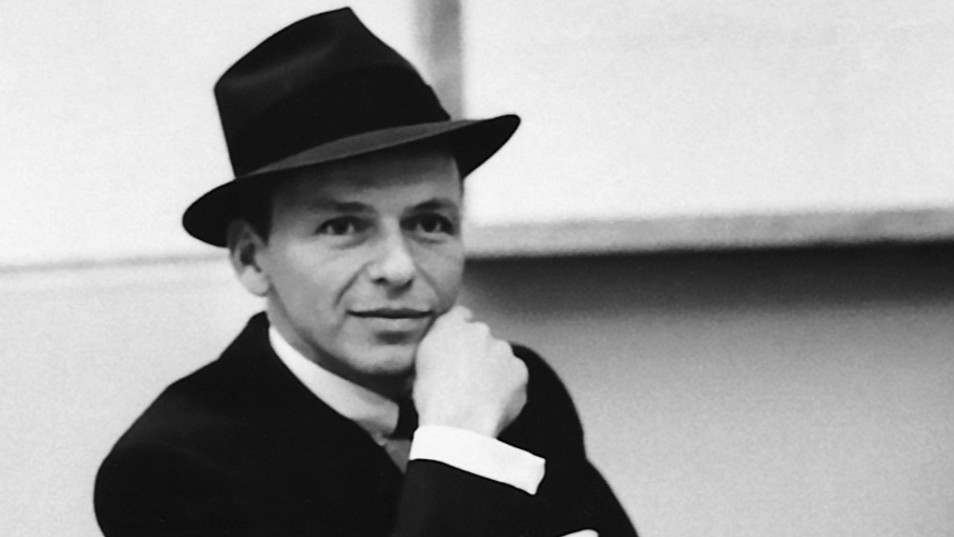 Portrait of Frank Sinatra in the recording studio, October 1957. Capitol Records released the publicity photo to the press to promote Sinatra's appearance in the film Pal Joey, which premiered later that month, and an unnamed upcoming album on Capitol, pr