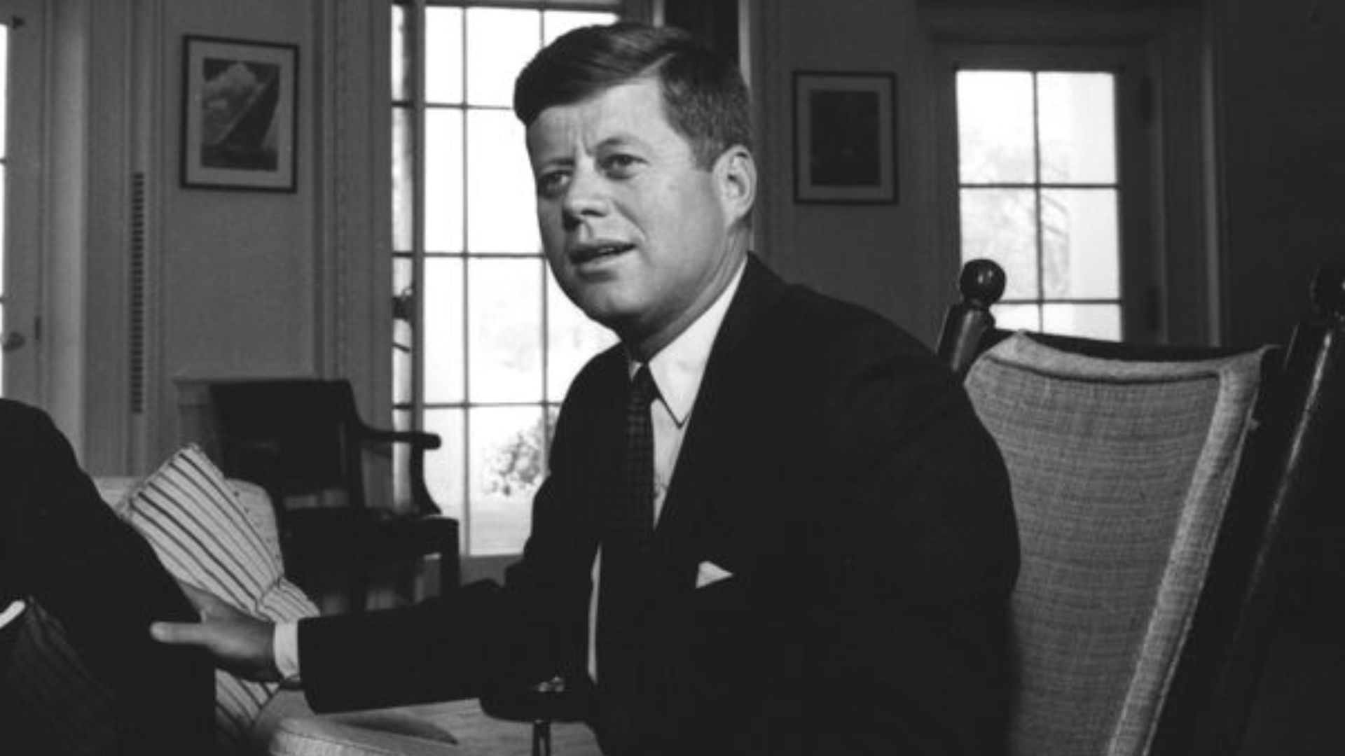 President John F. Kennedy with Ambassador of Ecuador, former Minister of Foreign Affairs of Ecuador Neftalί Ponce-Miranda