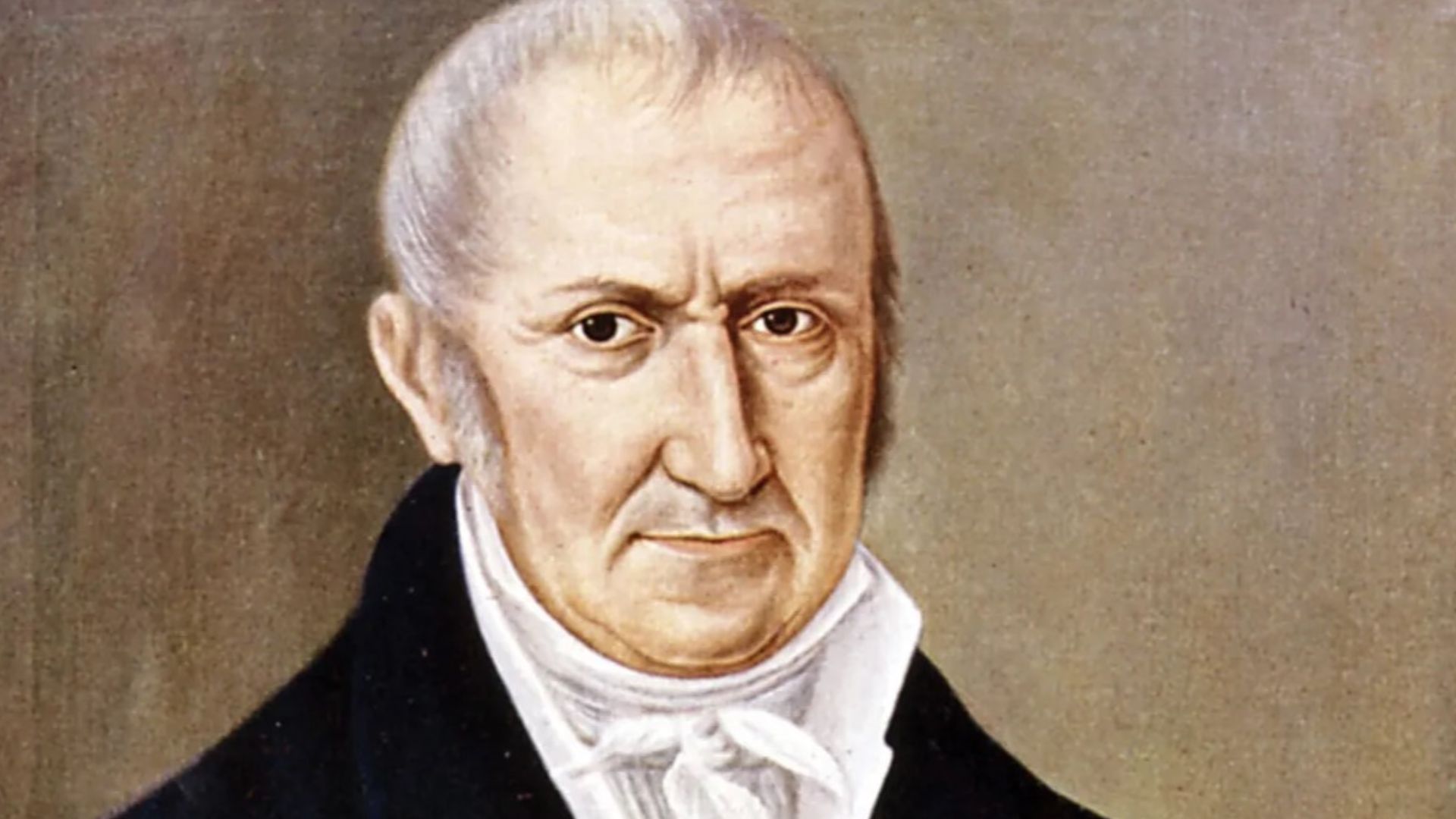 Alessandro Volta with two of his inventions: the electric battery (left) and the electrophorus.