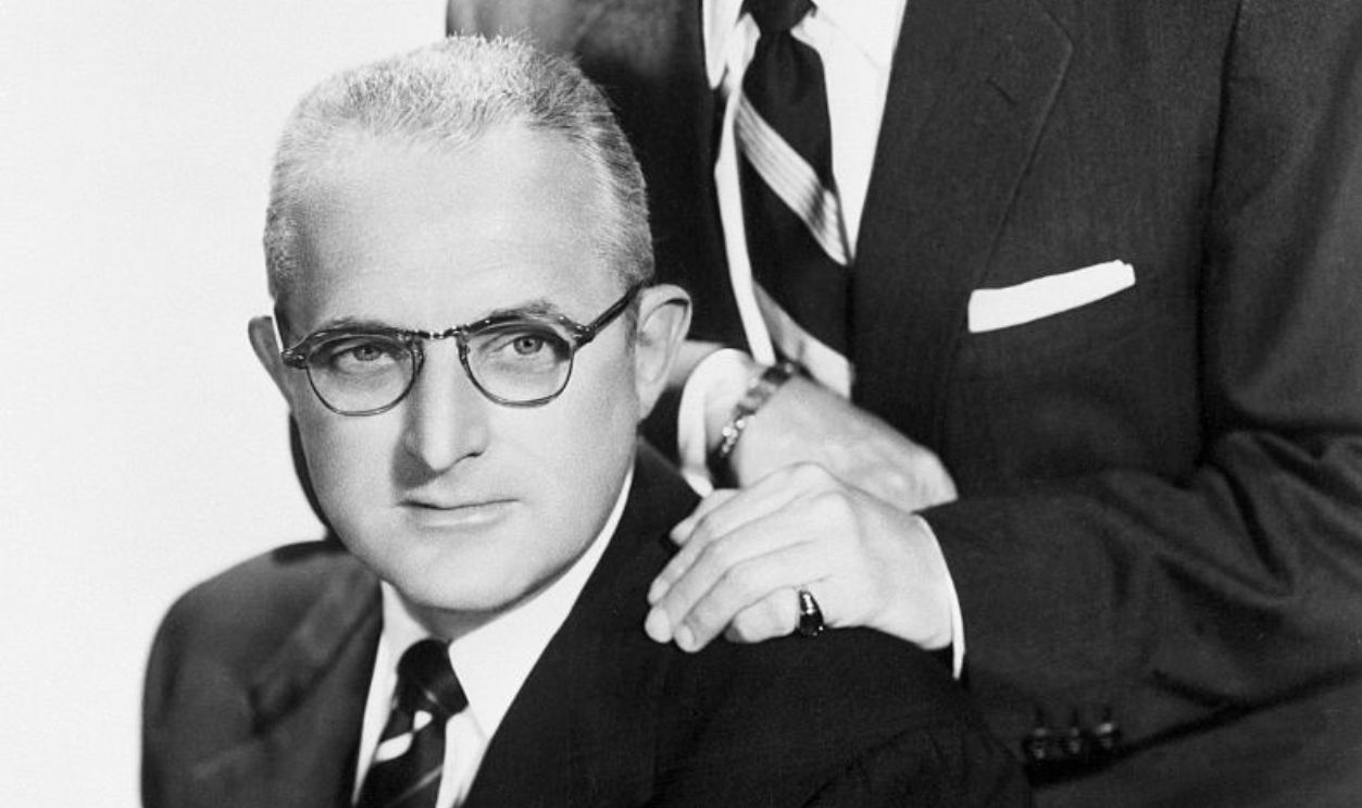 (Original Caption) 6/12/1957- New York, NY: Jimmy Dorsey dies. Bandleader Jimmy Dorsey, 53, (shown with his brother, the late Tommy Dorsey in picture taken from files) died June 12th at Doctor's Hospital here five months after he underwent surgery for removal of a grwoth from his lung. His trombonist brother, Tommy, died last November 26th ast his home in Greenwich, CT.