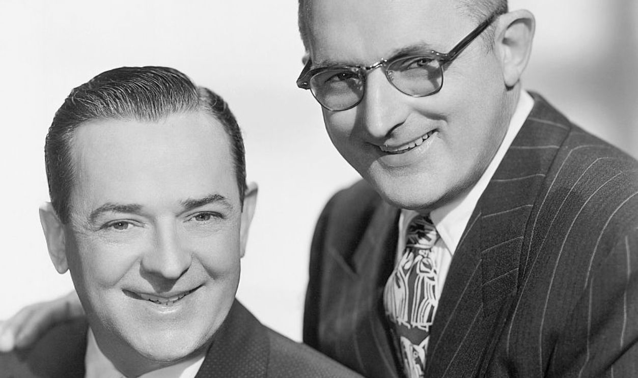 (Original Caption) 1954- Portrait of Tommy and Jimmy Dorsey, The Fabulous Dorseys, appearing at the Cafe Rouge in the Hotel Statler.