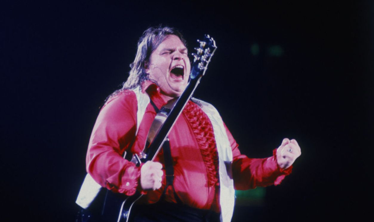 American rock singer Meat Loaf performing, circa 1977.