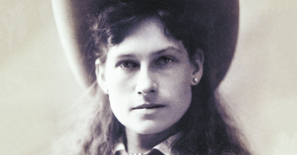 Photo card of Annie Oakley