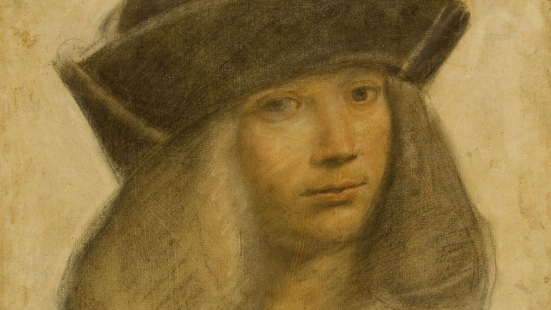 El dibujo representa a Francesco Melzi, discípulo de Leonardo da Vinci.