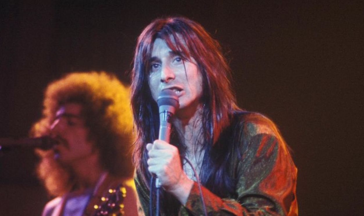 Neal Schon and Steve Perry of Journey perform on stage in New York in 1979.