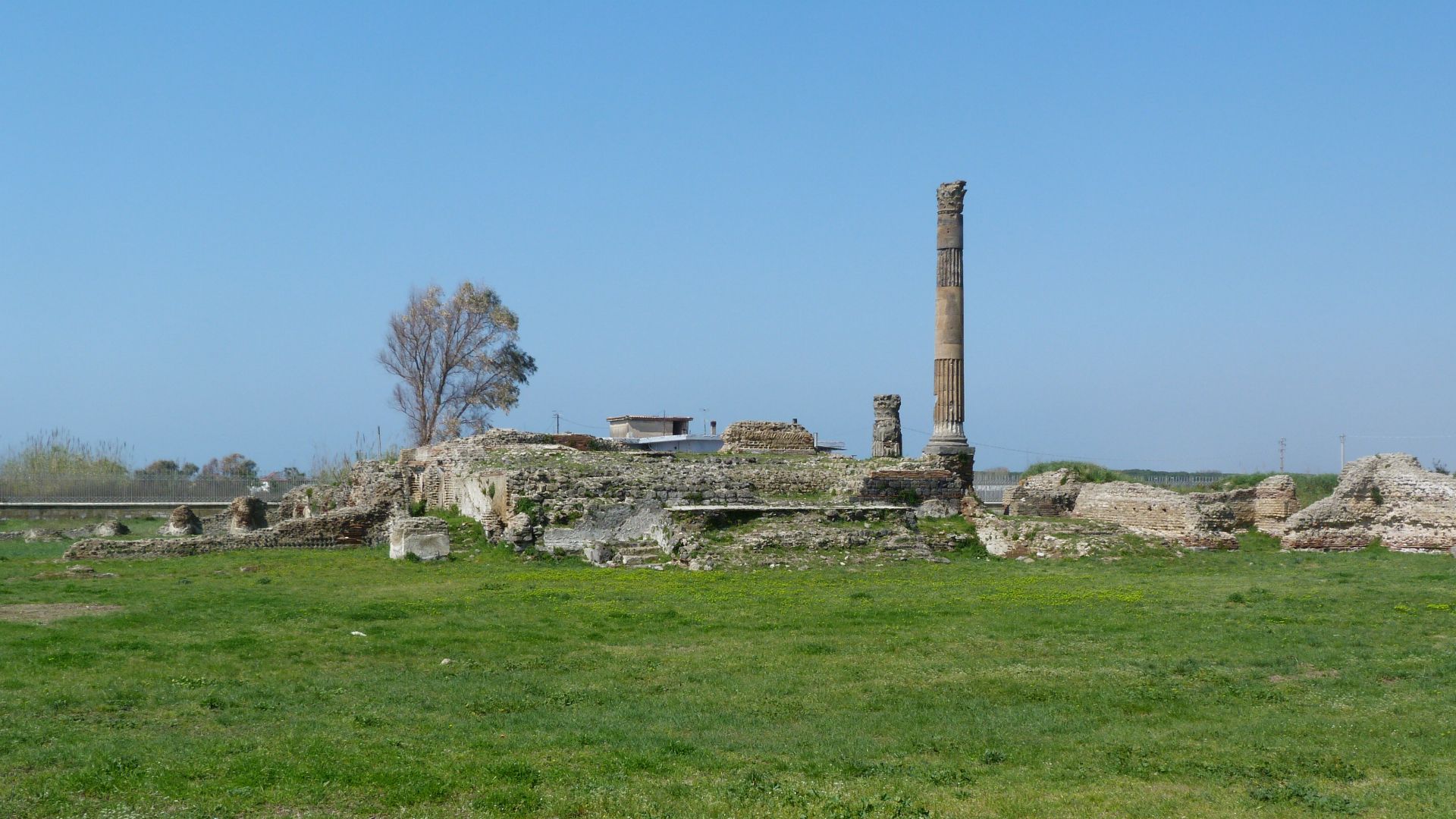 The ruins of Roman town of Liternum found in modern day Lago Patria.