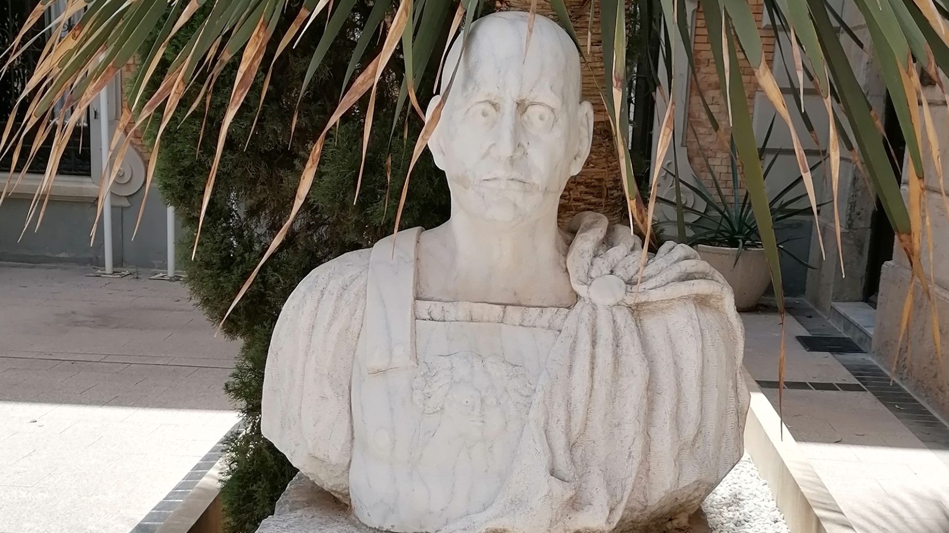 Statue of Publius Cornelius Scipio in Cartagena, Murcia, Spain