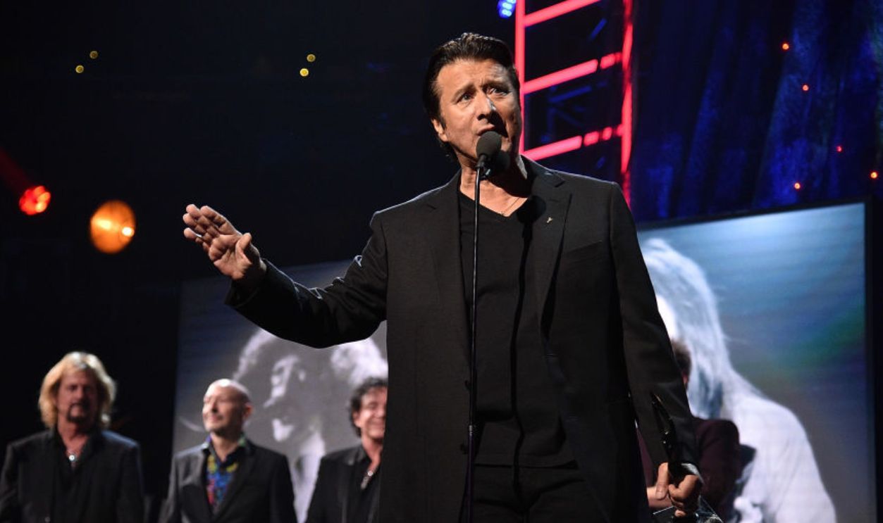 NEW YORK, NY - APRIL 07: Inductee Steve Perry of Journey speaks onstage during the 32nd Annual Rock & Roll Hall Of Fame Induction Ceremony at Barclays Center on April 7, 2017 in New York City. The broadcast will air on Saturday, April 29, 2017 at 8:00 PM ET/PT on HBO.