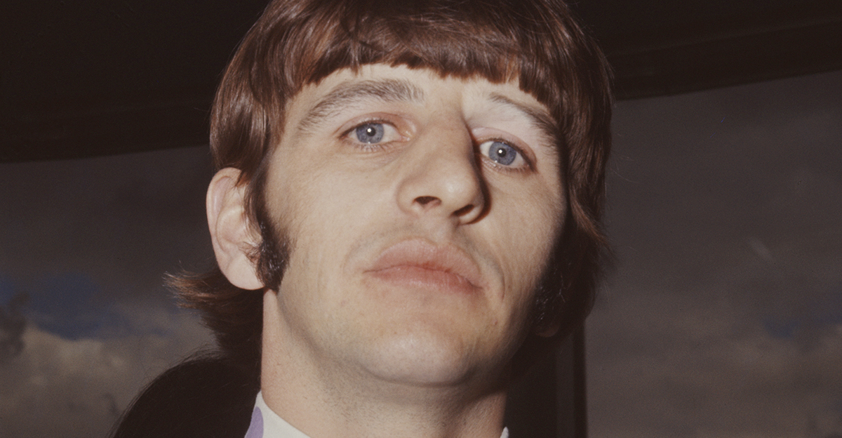 Drummer Ringo Starr looking at the camera
