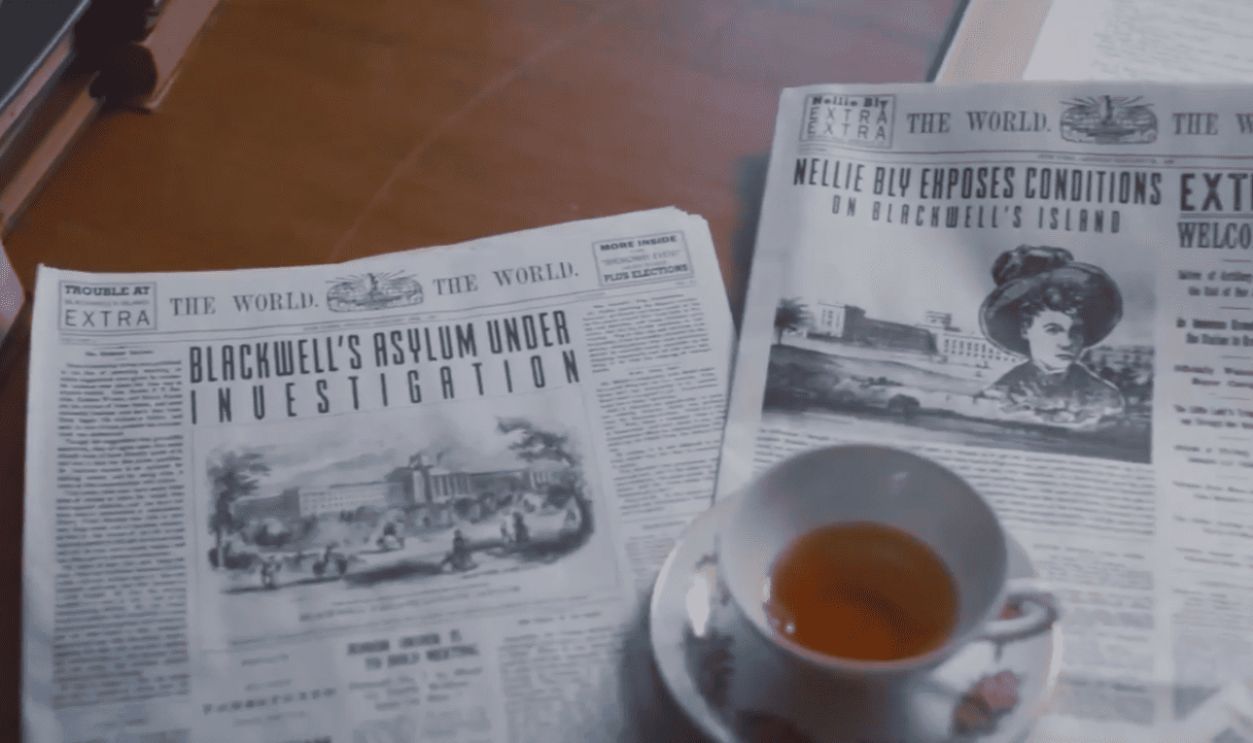 Screenshot from Escaping the Madhouse: The Nellie Bly Story (2019) 