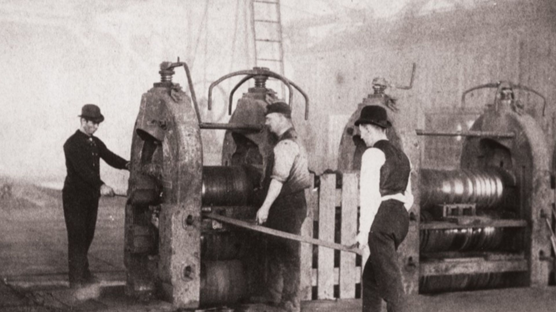 Carpenter Steel Company from the 1890s rolling mill.