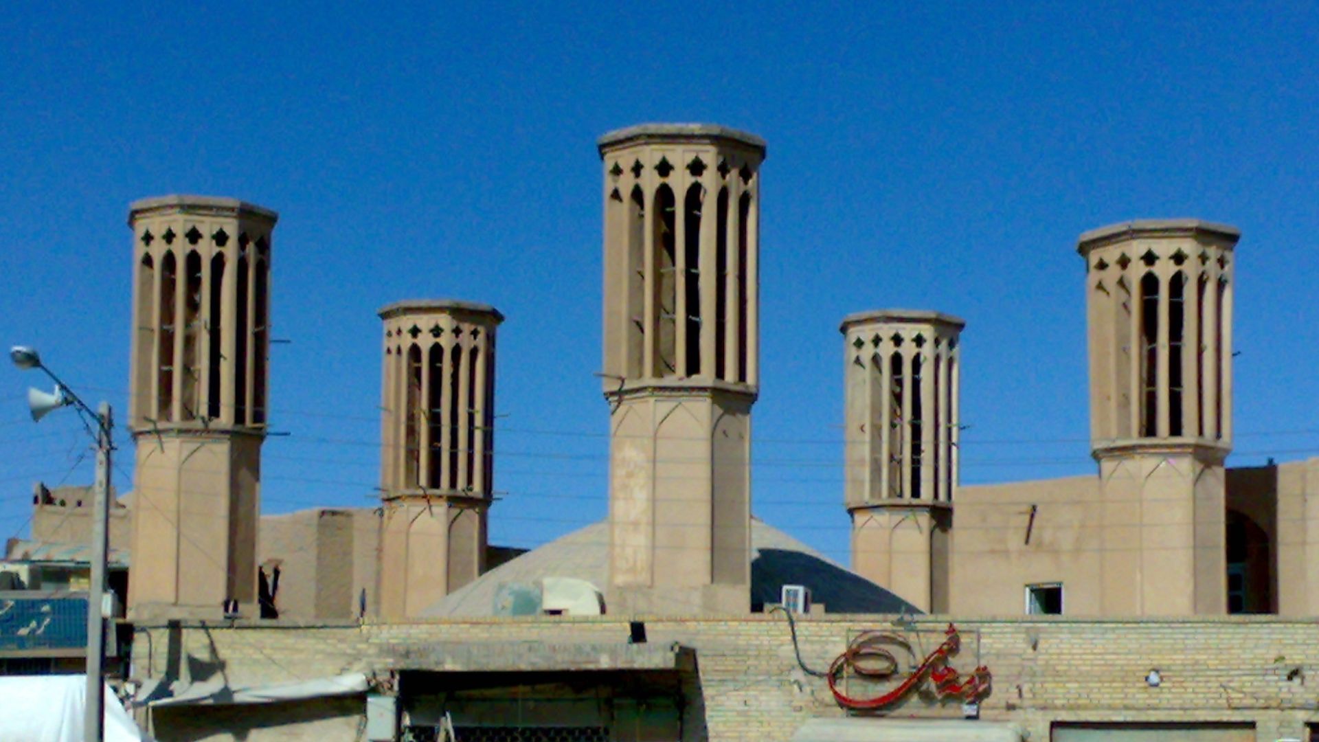 Windcatcher in Yazd province, Iran.