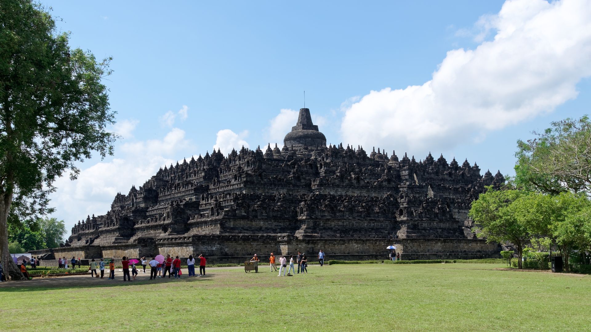 View of Borobudur Temple, Java, Indonesia