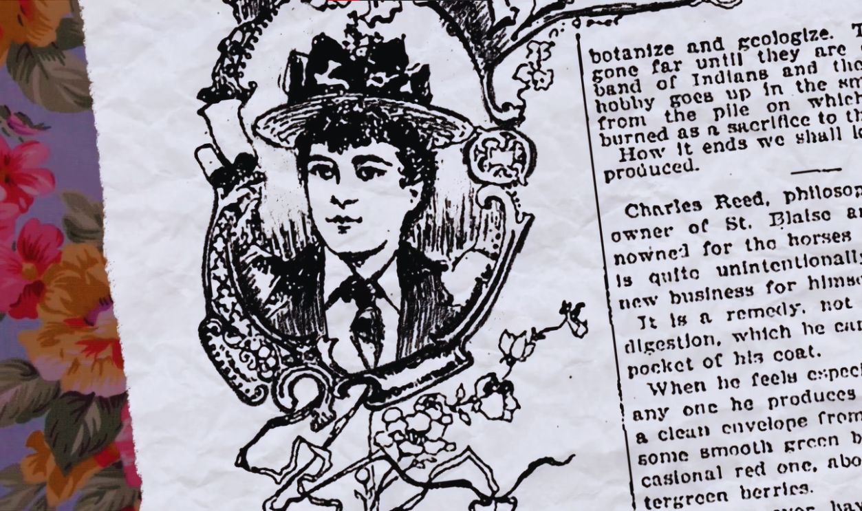 Screenshot from Nellie Bly Makes the News (2019)