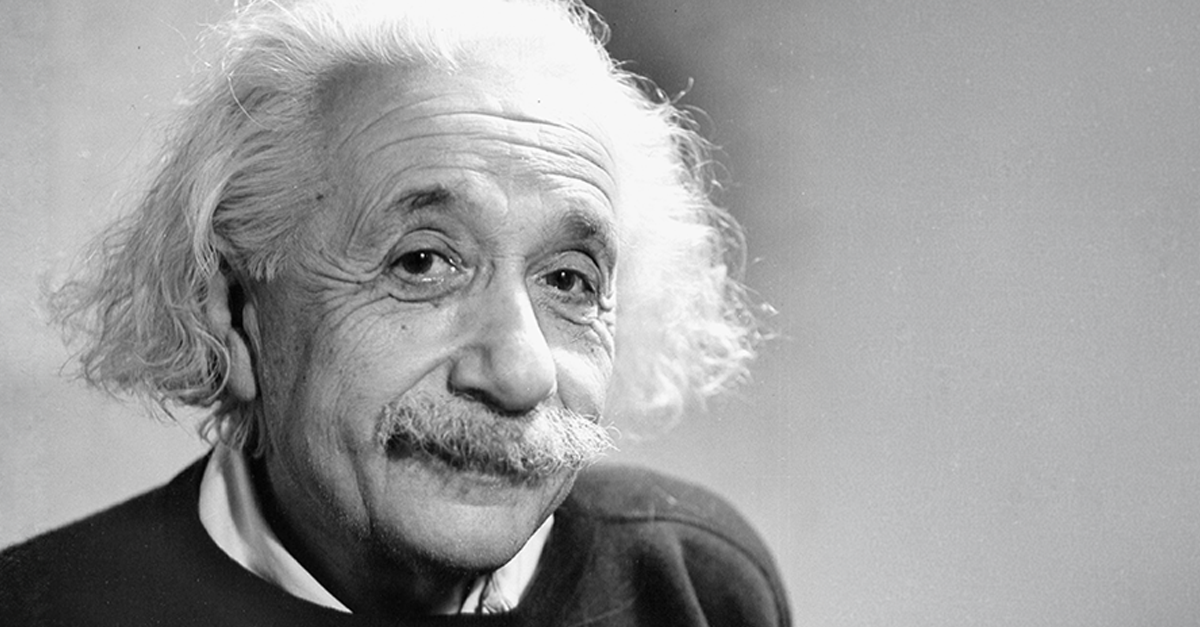 Portrait of German-born American physicist Albert Einstein (1879 - 1955), 1946