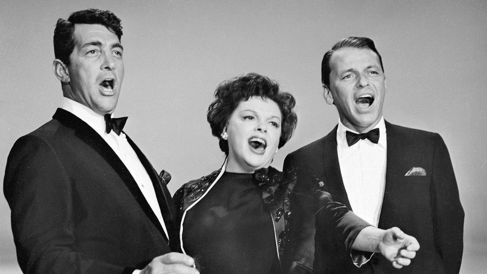 Photo of Dean Martin, Judy Garland and Frank Sinatra performing on The Judy Garland Show in 1962. This was a stand-alone special originally broadcast Feb. 25, 1962. It was not an episode of Garland's subsequent 1963-64 TV series.