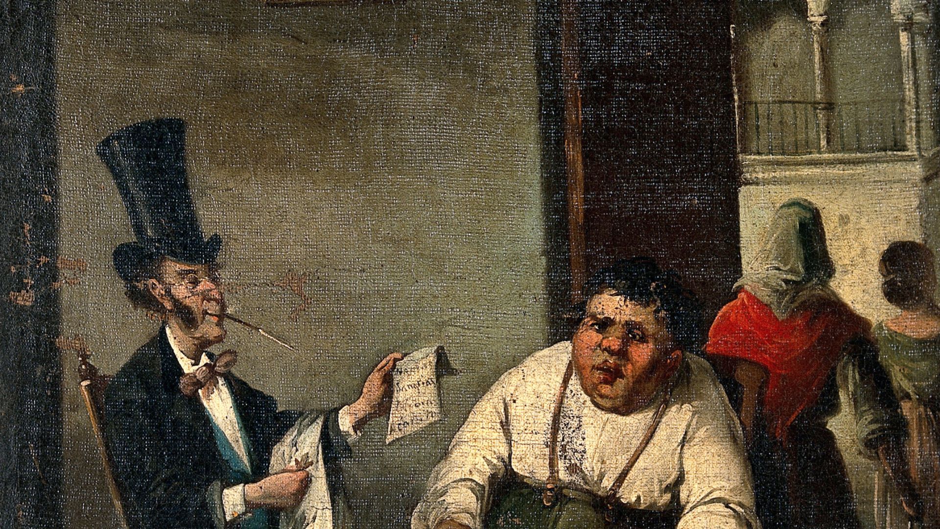 Bloodletting from the foot. Oil painting after H. Daumier.

Iconographic Collections