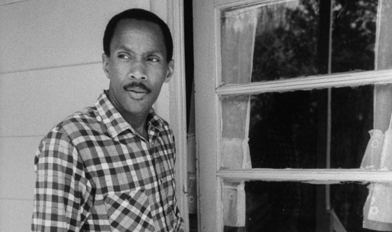 Frank Wills, ex-building guard who was responsible for capturing the Watergate burglars working for Nixon's '72 campaign, posing at door of his mother's home. 