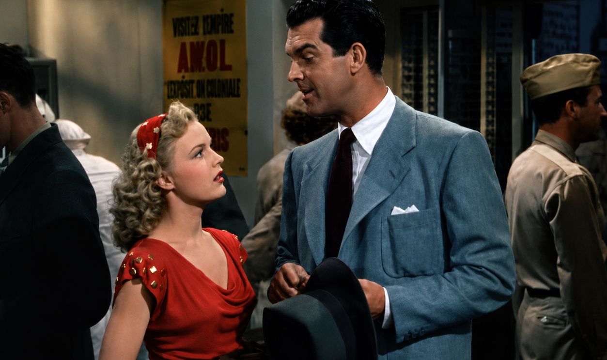 Screenshot from Where Do We Go From Here (1945) 