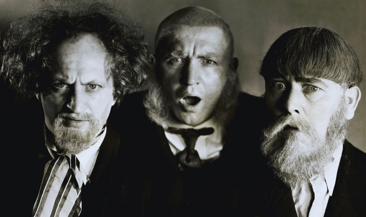 Gettyimages - 530788082, Portrait of The Three Stooges (Original Caption) This is a publicity handout of