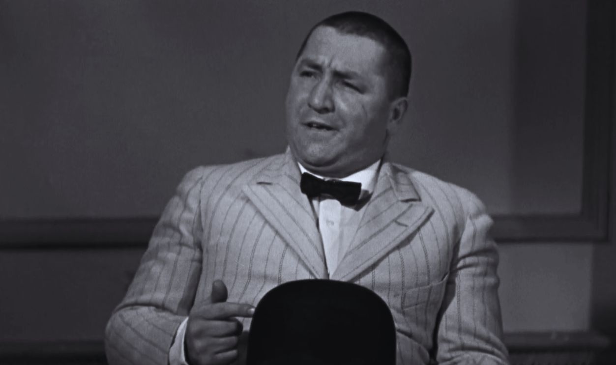 Curly Howard (1903-1952) of the Three Stooges.
