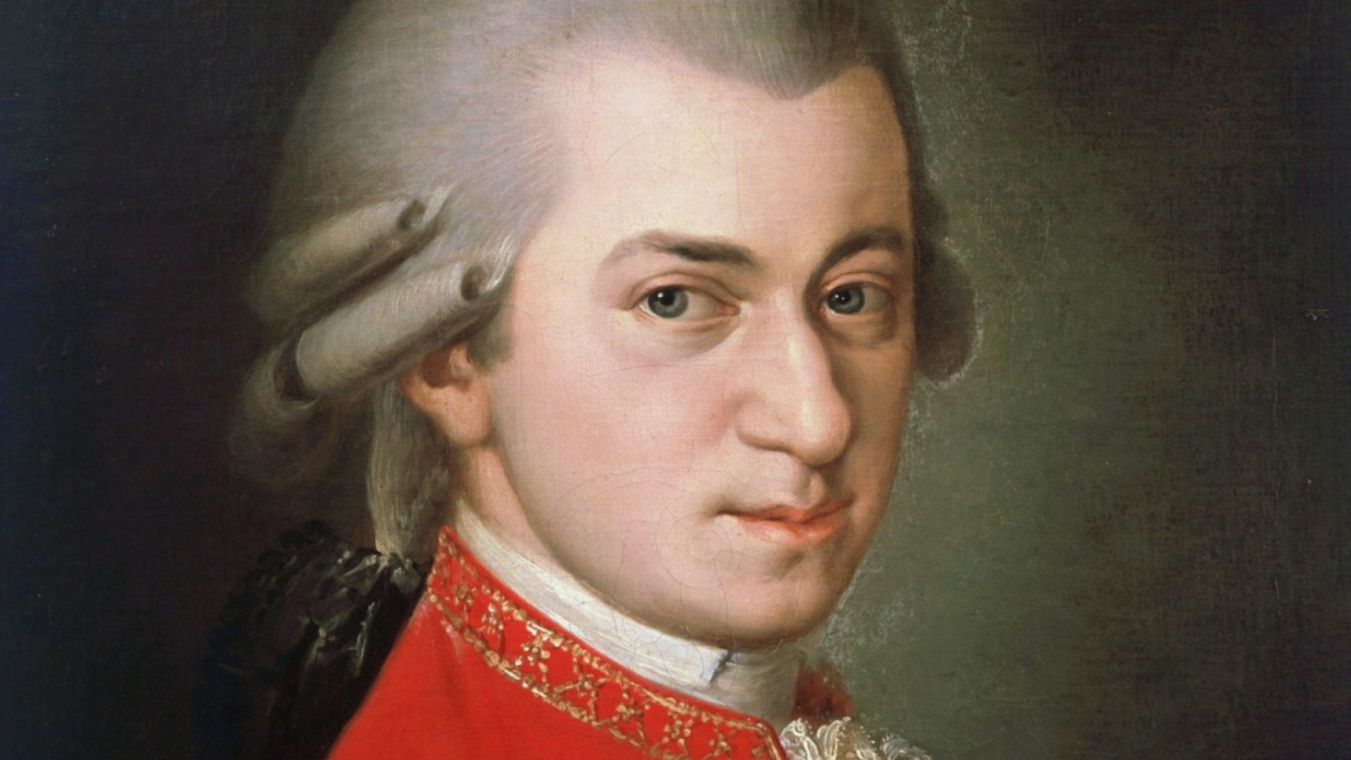 This posthumous portrait of Wolfgang Amadeus Mozart was painted by Barbara Krafft at the request of Joseph Sonnleithner in 1819, long after Mozart died.  Sonnleithner, who was making a